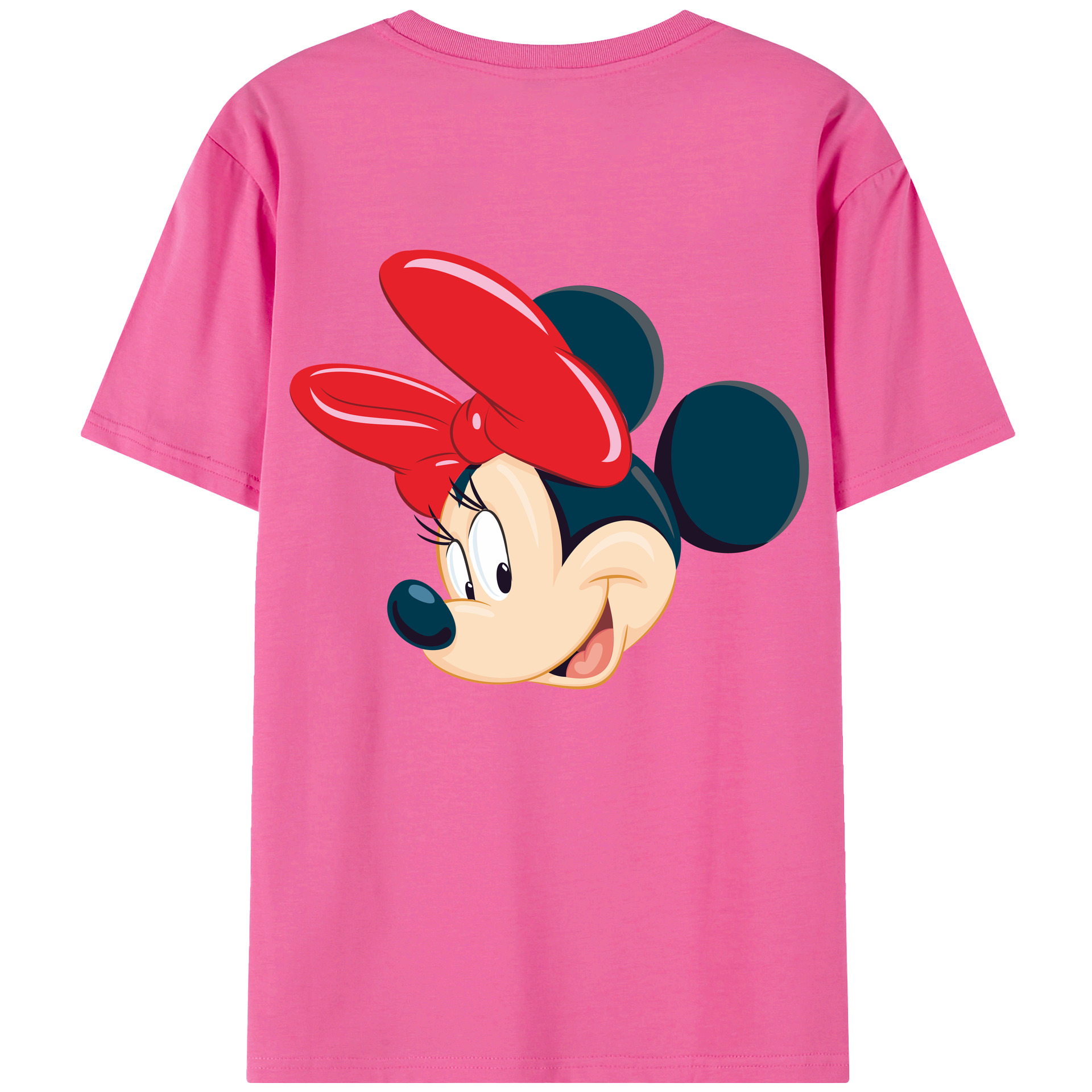 （画像用） ミッキーマウス Mickey Mouse レディース半袖Tシャツ(バックプリント)